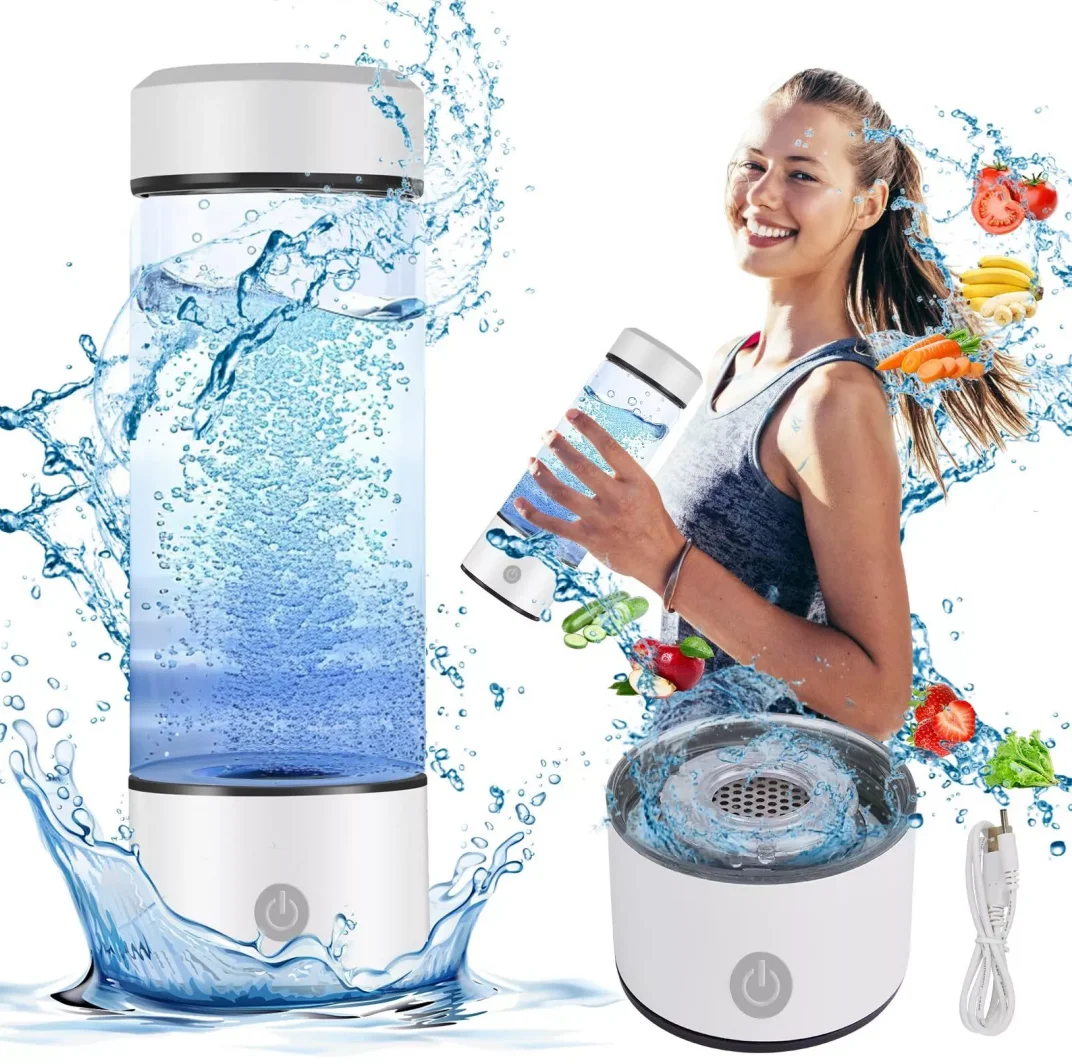 2025 New trending Products ionizer Maker Water Bottle Portable USB Titanium Quality Hydrogen-rich Water Cup