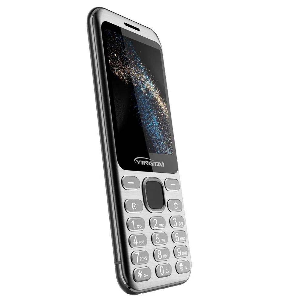 Metal middle frame slim feature phone nice bar design 2.8 inch display cellular telephone