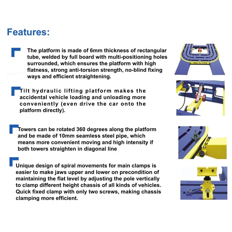 UE-199 Manganese steel whole plate automobile beam calibration instrument for car body repair girder lift frame machine UE-L199
