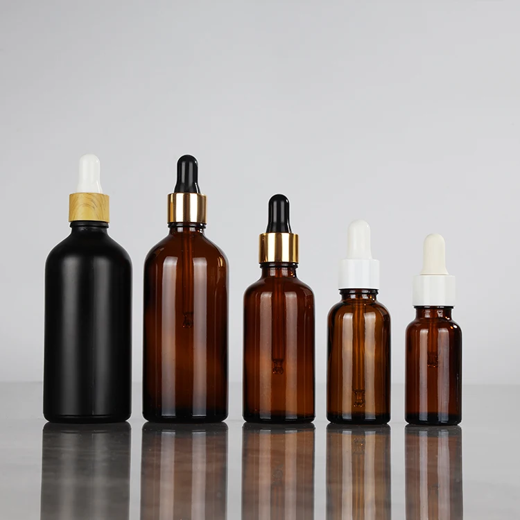 5ml 10ml 20ml 30ml 50ml oil amber glass dropper  bottles vial