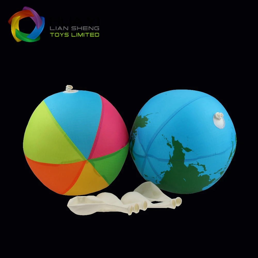 Wholesale New Design Baby Inflatable Soccer Balloon Toys jelly balloon ball Colorful Fabric Balloon Ball On Sale