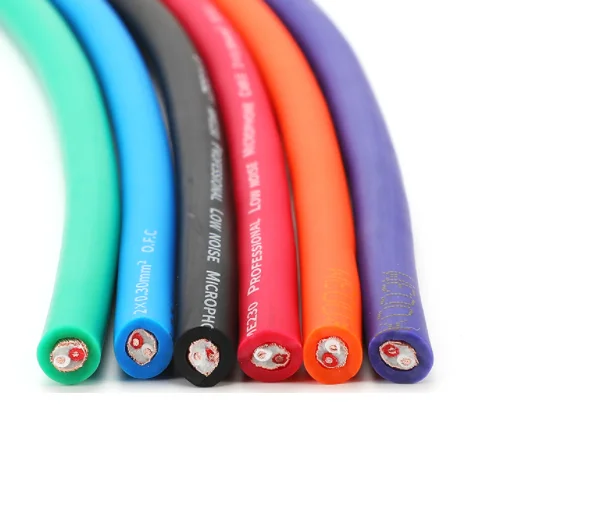 Black 2 x 0.18mm Screened Microphone cable 100m reel