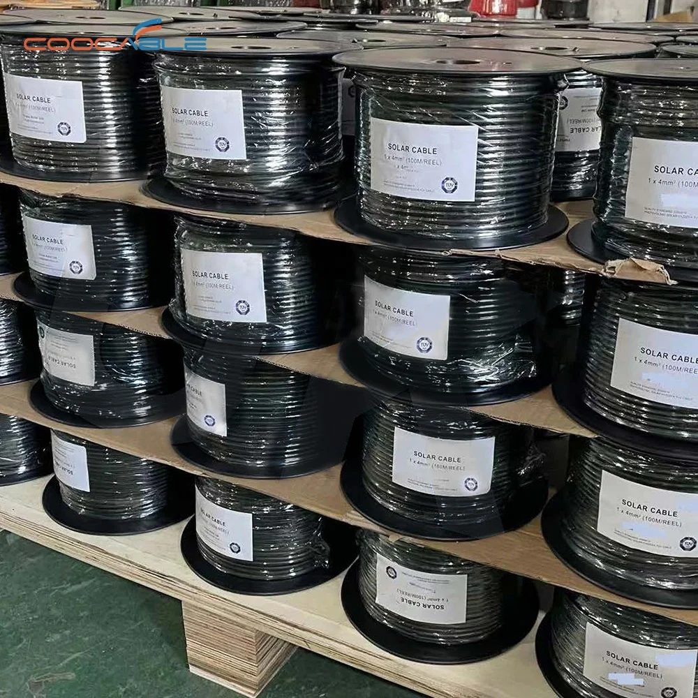 PV Solar DC Cable 4mm 6mm 10mm 16mm Solar Panel Wire with TUV for Power Systems