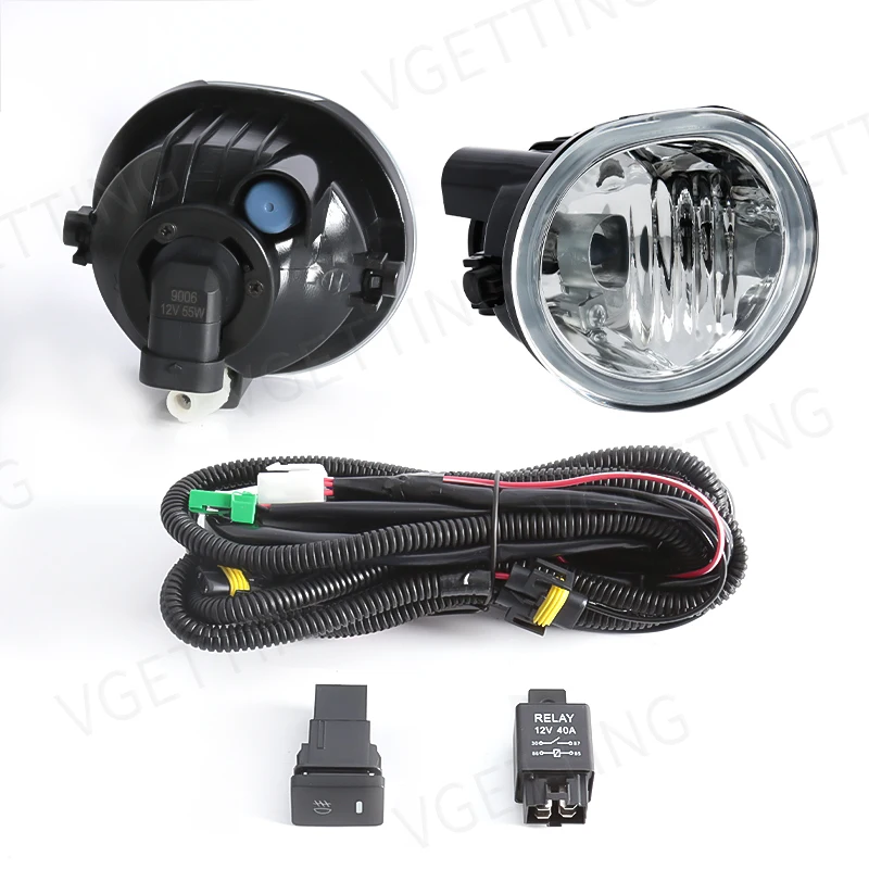 Waterproof Auto Parts Halogen Fog Lamps Front Bumper Driving Light for Toyota Matrix Pontiac Vibe 2003 - 2008