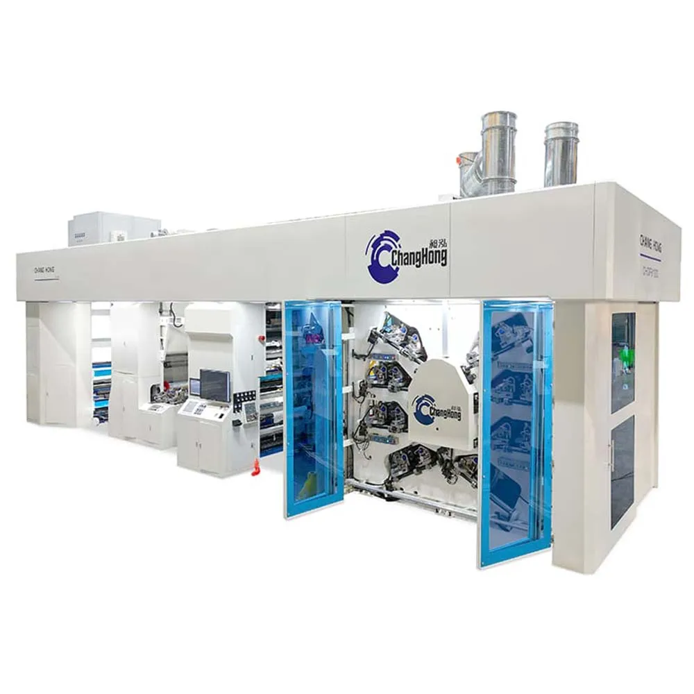 Automatic Geaeless 6 8 Color CI FFS Film Flexo Printing Machine Flexographic Press