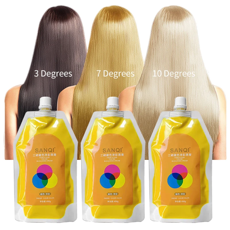OEM Vietnam Hot Sales SANQI Natural Hair Bleaching Products Efficient Hair Bleaching Cream