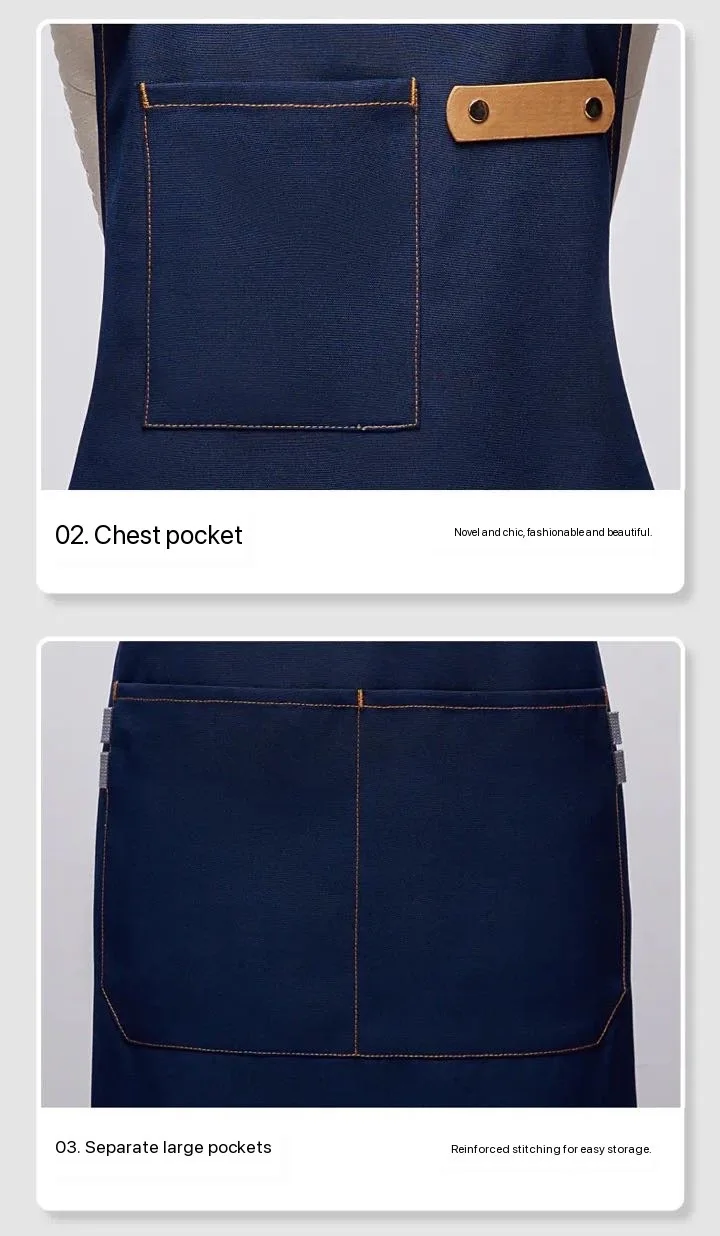 Y-X Polyester Custom Aprons Logo Kitchen Cleaning Cooking Restaurant Apron For Chef Sublimation