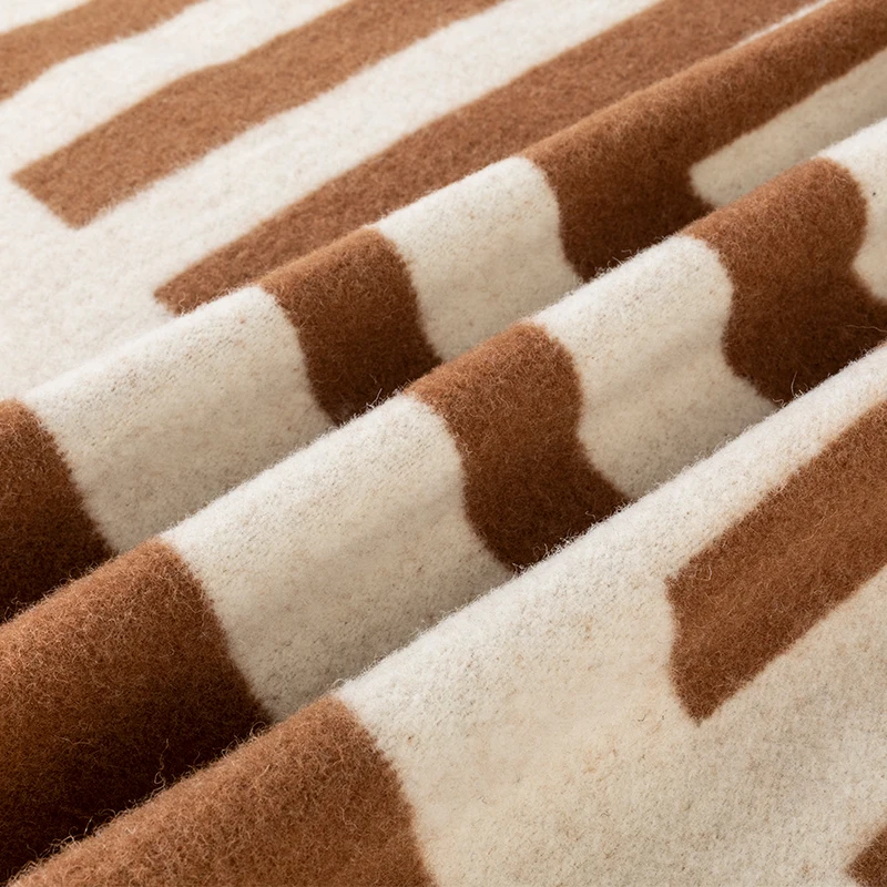 HengTai New Trend 625gsm 100%wool Blanket Heavy 130*170cm Wool Blankets Woven Throw Blanket For Winter