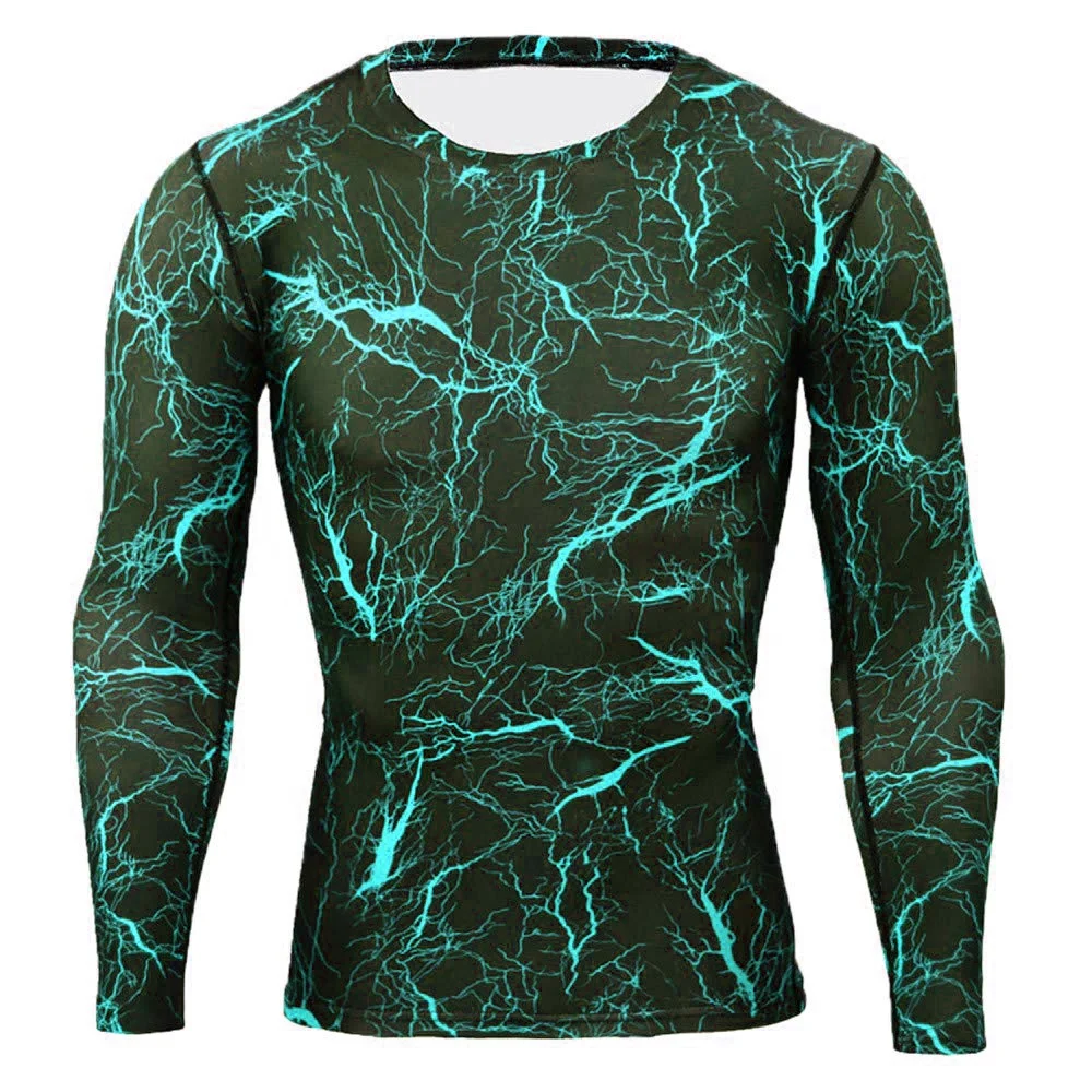 High Quality Mens Custom Full Sleeve Sublimation sports Rash guard d