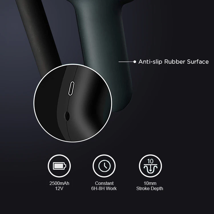 Высококачественный перкуссионный массажный пистолет для всего тела с амплитудой 10 мм