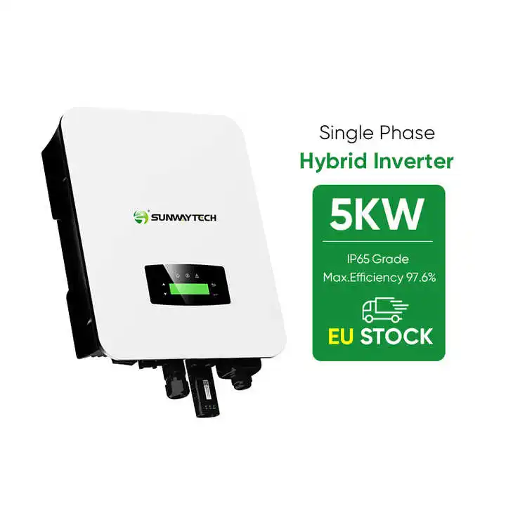 Sunway 50/60Hz Output Frequency Hybrid Inverter Low Price Quality 6Kw Pure Sine Wave 40V To 60V Inverter For Sale