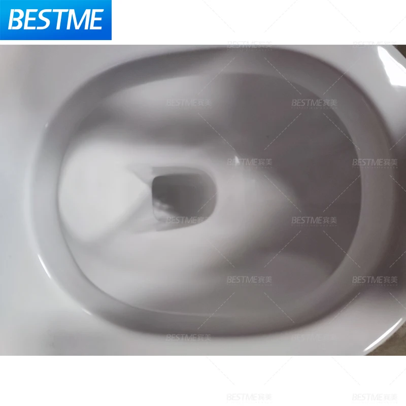 European Bathroom White color Round shape Luxury Ceramic Wall Mounted Toilets Modern Wall Hung Toilet WC Comode Toilet