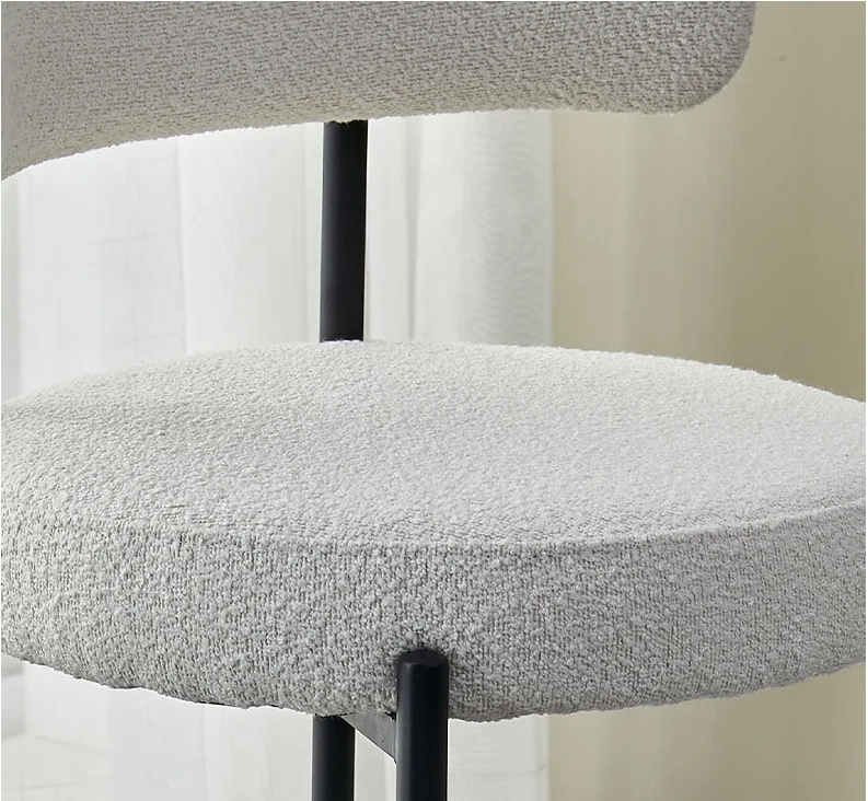 Luxury metal nordic kitchen modern contoured back bar stool cafe high bar chairs for bar table