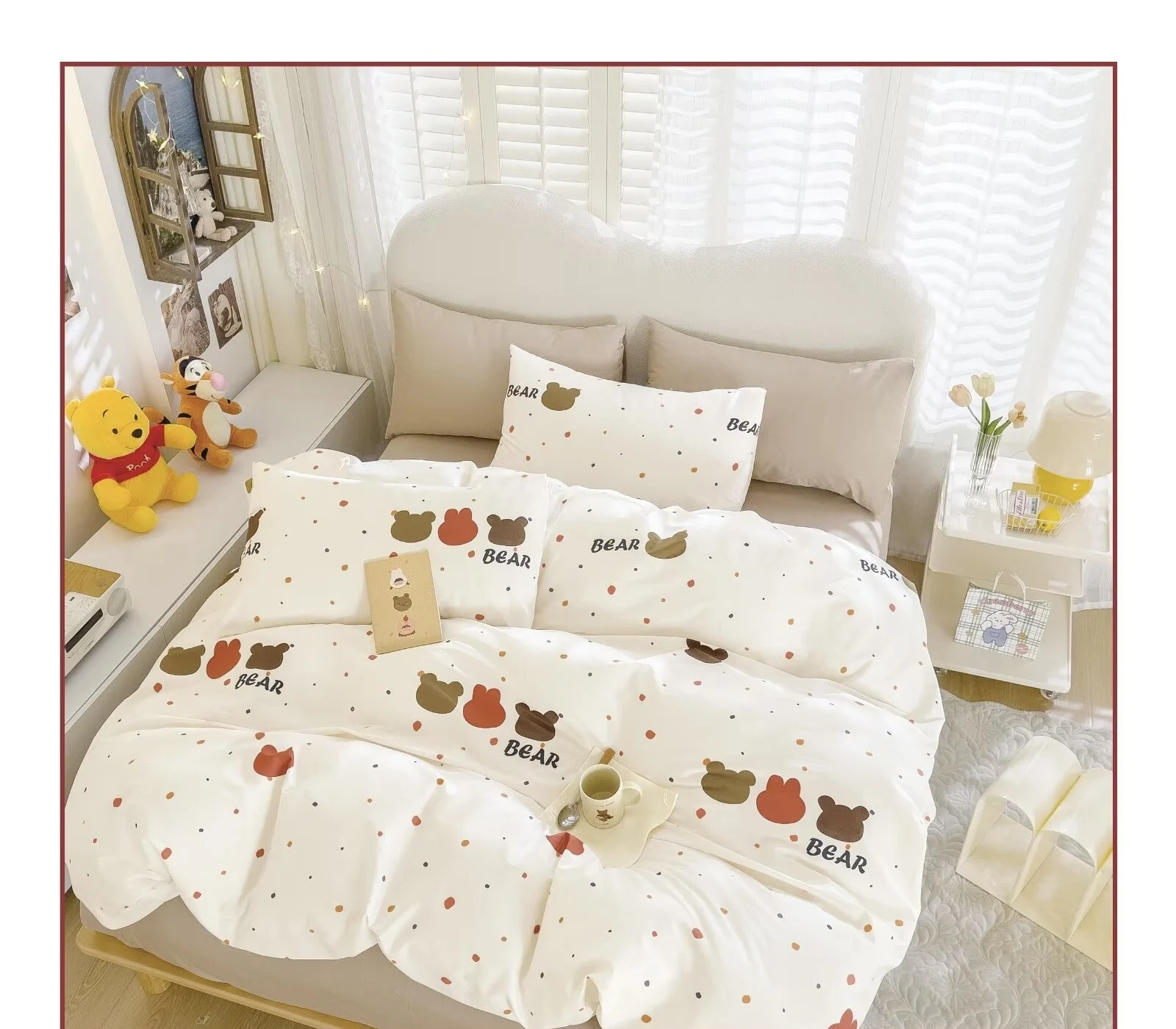 Комплект постельного белья из чистого хлопка 4 шт.