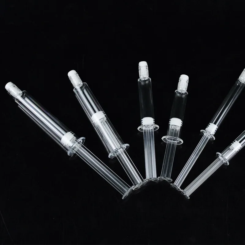 10 ML 5 ML Cosmetic Syringes Clear Disposable Plastic Luer Lock Syringes For Cosmetic Serum Packaging