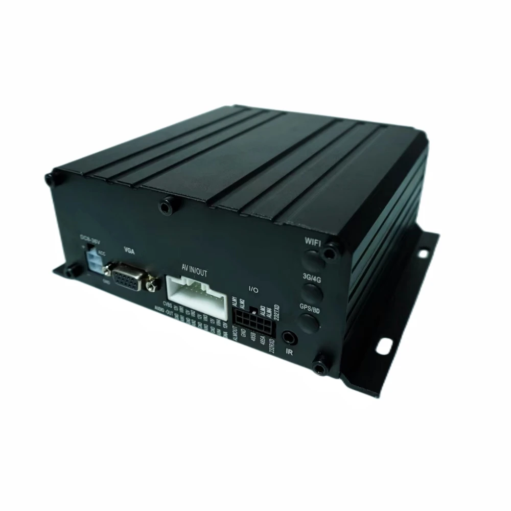 AI Car DVR 4 channel car video recorder for school bus truck Mobile digital video recorder