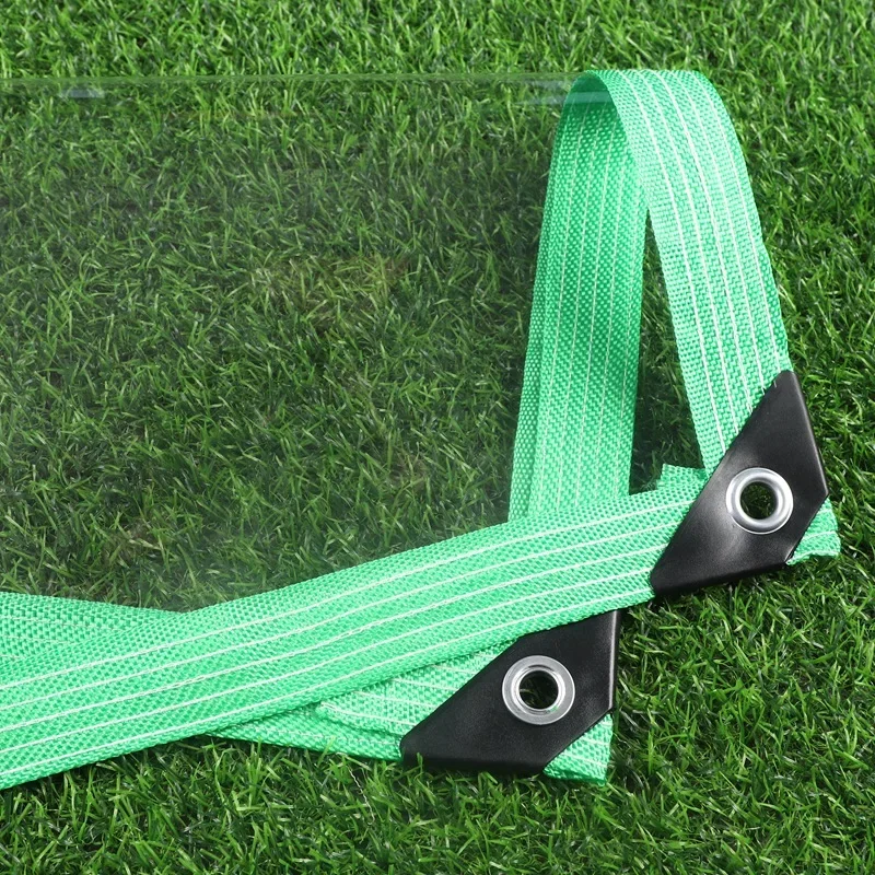 0.35mm/0.55mm PVC Transparent Rainproof Cloth Garde Plant Pavilion Tarpaulin Balcony  Outdoor Windproof Tarp