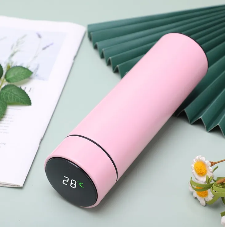 New Product 2020 500ml Double Wall 304 Stainless Steel Smart Vacuum Insulated Travel Coffee Mug With LED Temperature Display