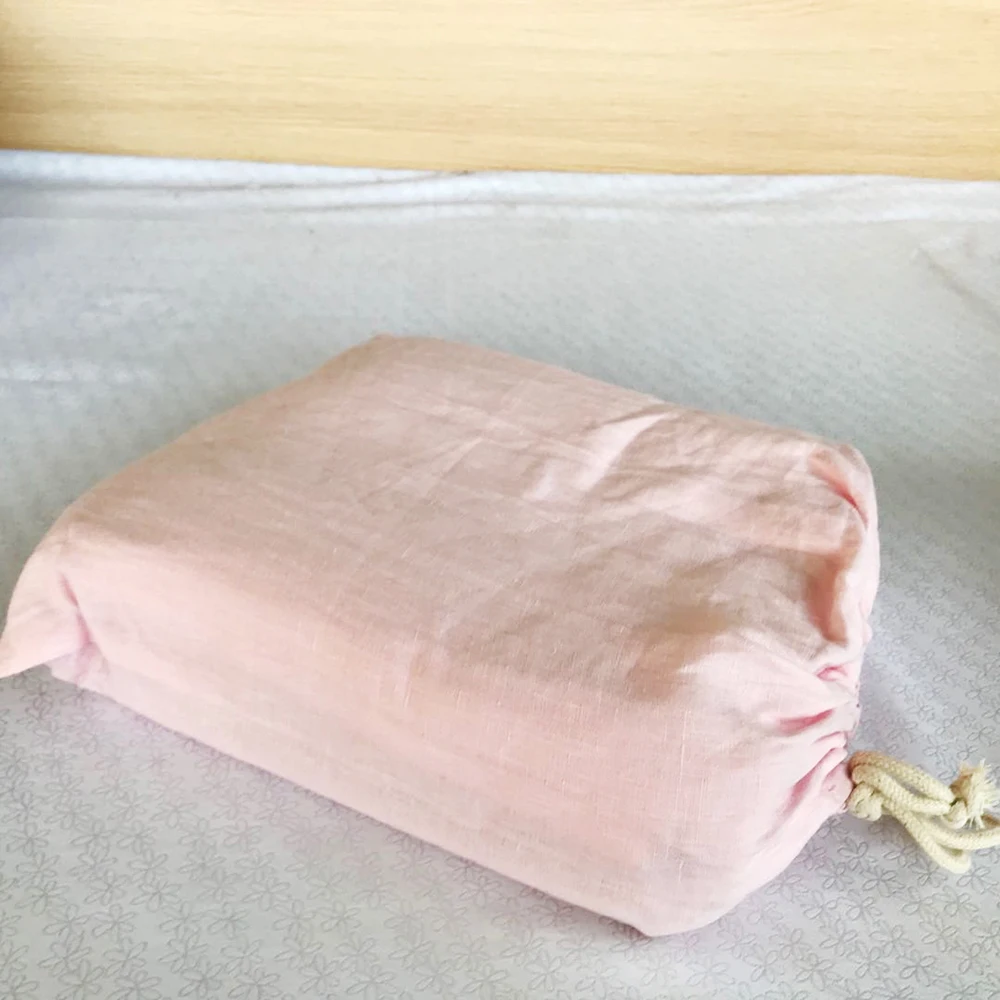 Wholesale 100% Linen print retail Fabric Bedding Set Bed Linen