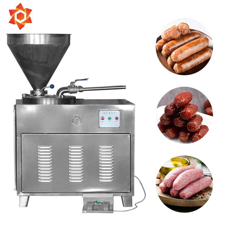 Stainless Steel Automatic Piston Sausage Stuffer Machine Filler Vacuum Filling Machine