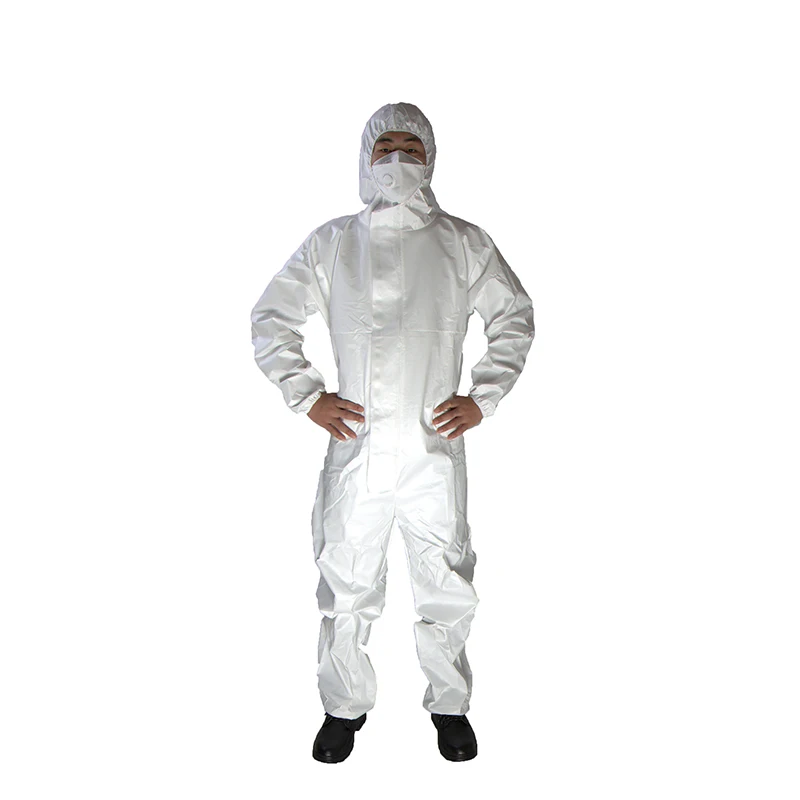 Защитное пальто OEM от производителя Guardwear белое химическое покрытие для всего тела защитное платье СИЗ защитная одежда