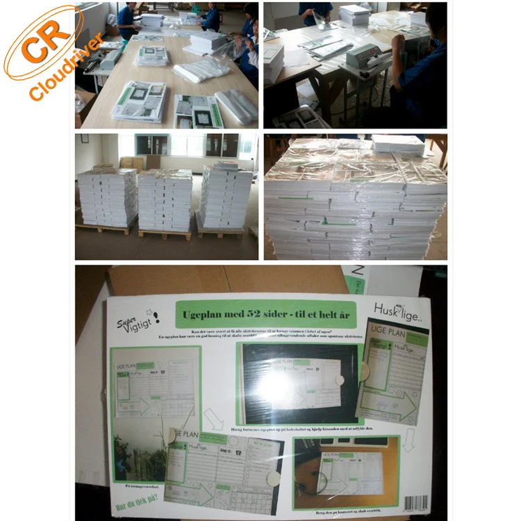 Custom Logo Printing A3 Writing Note Pad Table Calendar Paper Pads Tear Off Daily Planner Desk Notepad