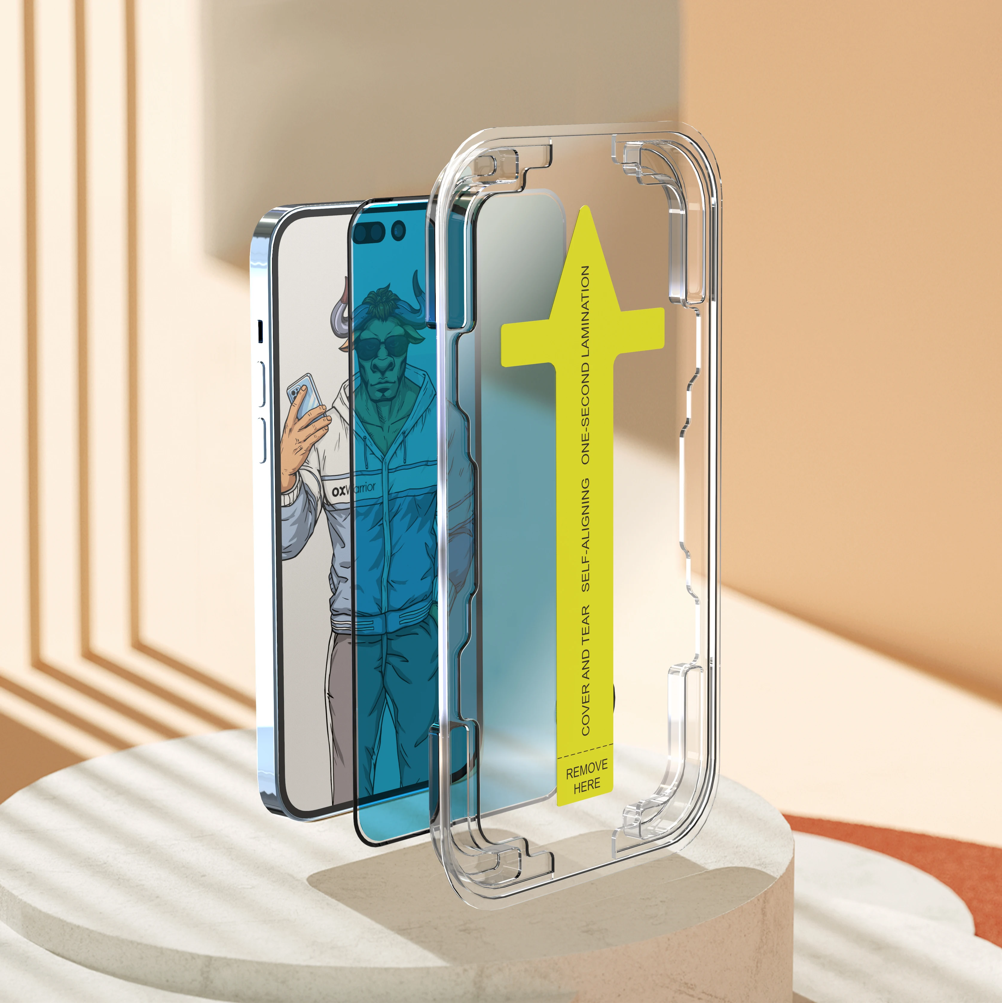 3d Full Cover Glow In Dark Screen Protector For Iphone X XR 11 12 13 Pro Max Mini Luminous Tempered Glass Screen Protectors