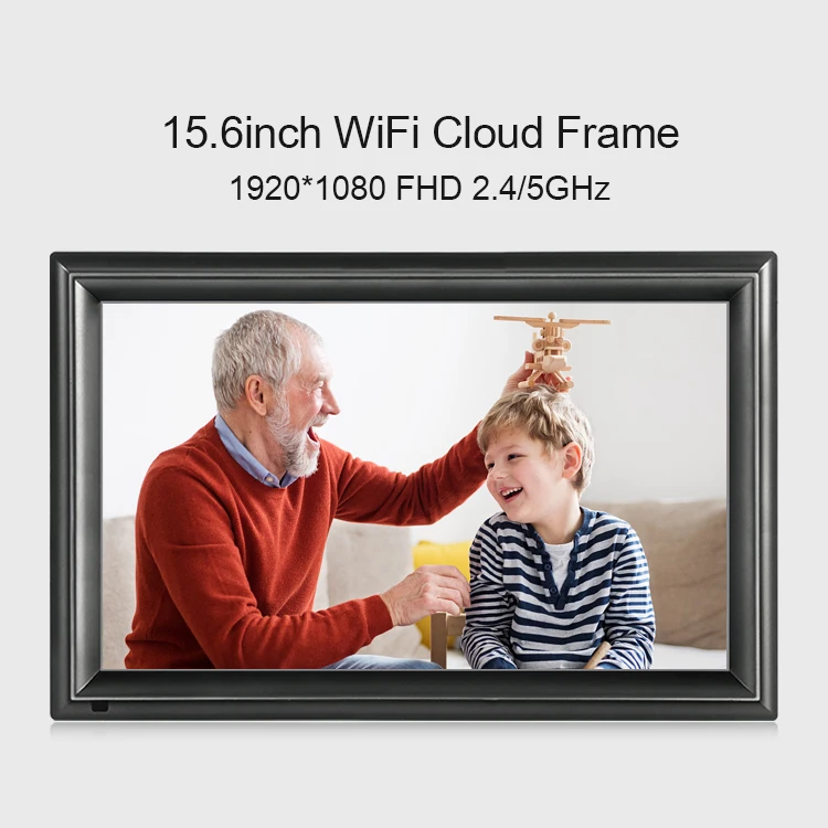 15.6 inch WiFi  Digital Photo Frames Video Photo Movie Blue Film Free Download