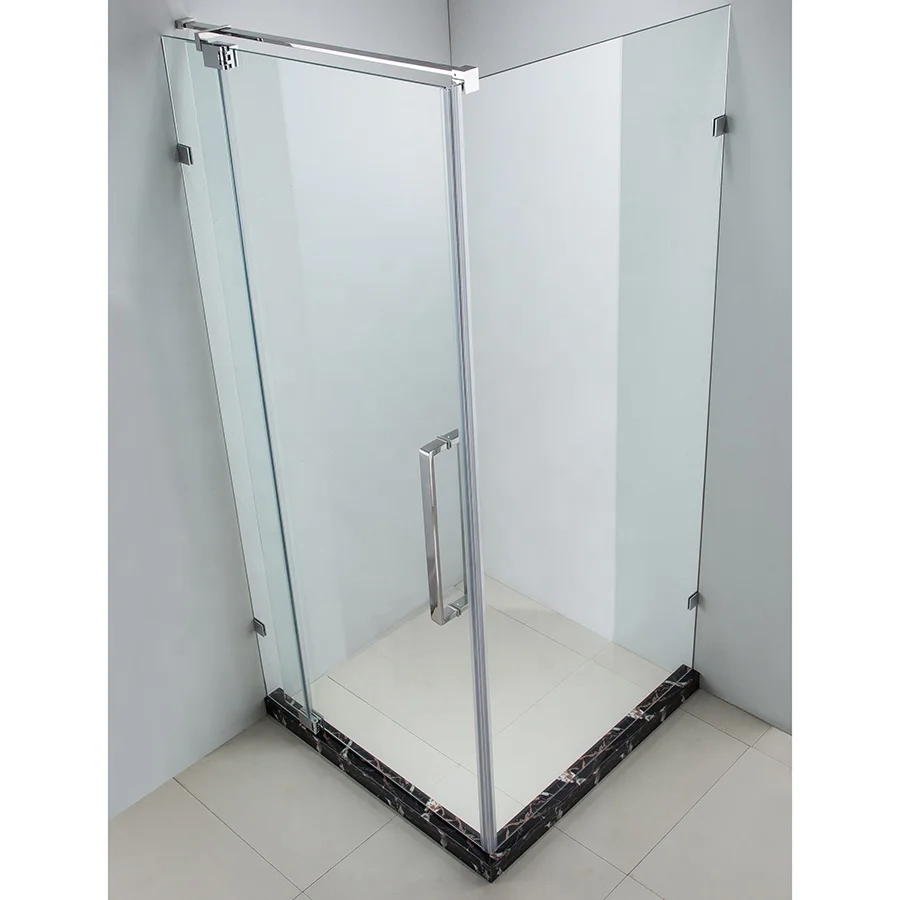 Square Corner Shower Door Pivot Glass Clamp Hinge Bathroom Designs Walking Cubicles Shower Enclosure