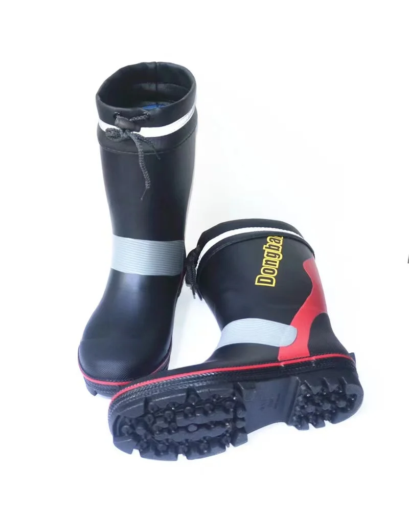 Мужские стальные нержавеющие ногтевые подошве резиновые сапоги с высоким голенищем; Дождливой погоды; Непромокаемые ботинки; Резиновые сапоги из водонепроницаемого материала с защитой от скольжения на открытом воздухе нет. Oh ah и обувь; Модные зимние бот