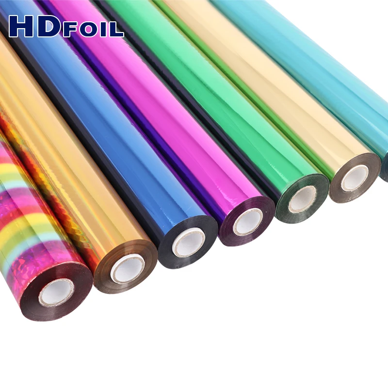 Hot Stamping Various Color Label and Garment Holographic Seamless Metallic Foil