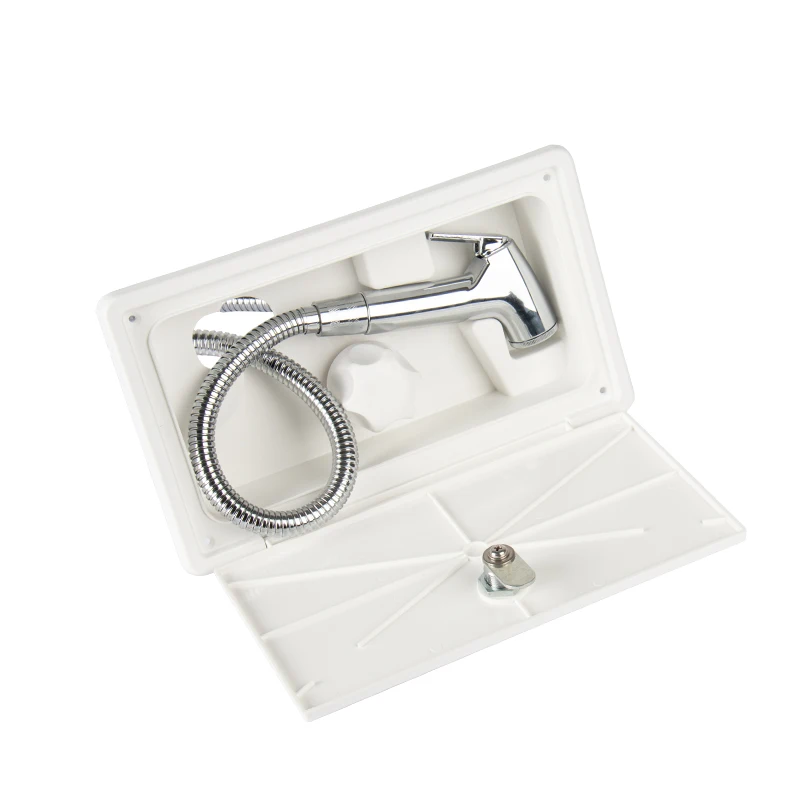RV Accessories RV Hot Cold Switch Shower Boxes External Shower Box with Lock and keys