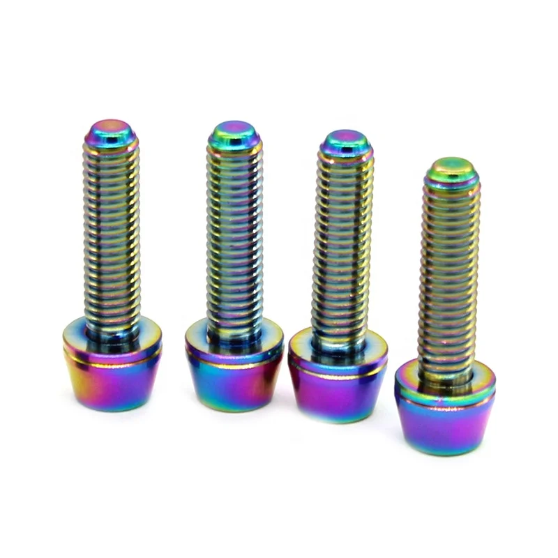GR5 titanium bolts for motorcycle DIN 912 Titanium Screws cnc titanium bolts ISO 7380