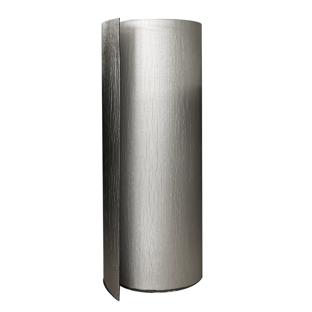 Reflective Heat Insulation Material Aluminum Foil XPE Foam Backed Self Adhesive Thermal Insulation For Roof