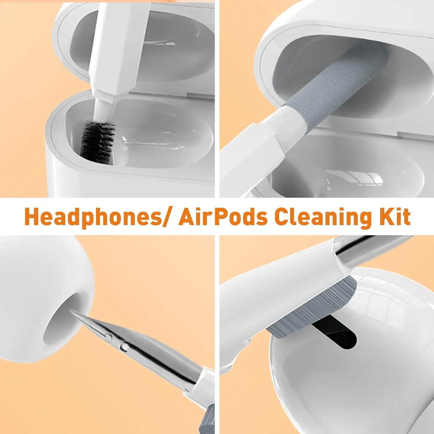 2024 New Upgrade Cleaner Keyboard Cleaner Kit for Laptop Screen iPhone Airpods Multifunctional Electronics Cleaning Kit