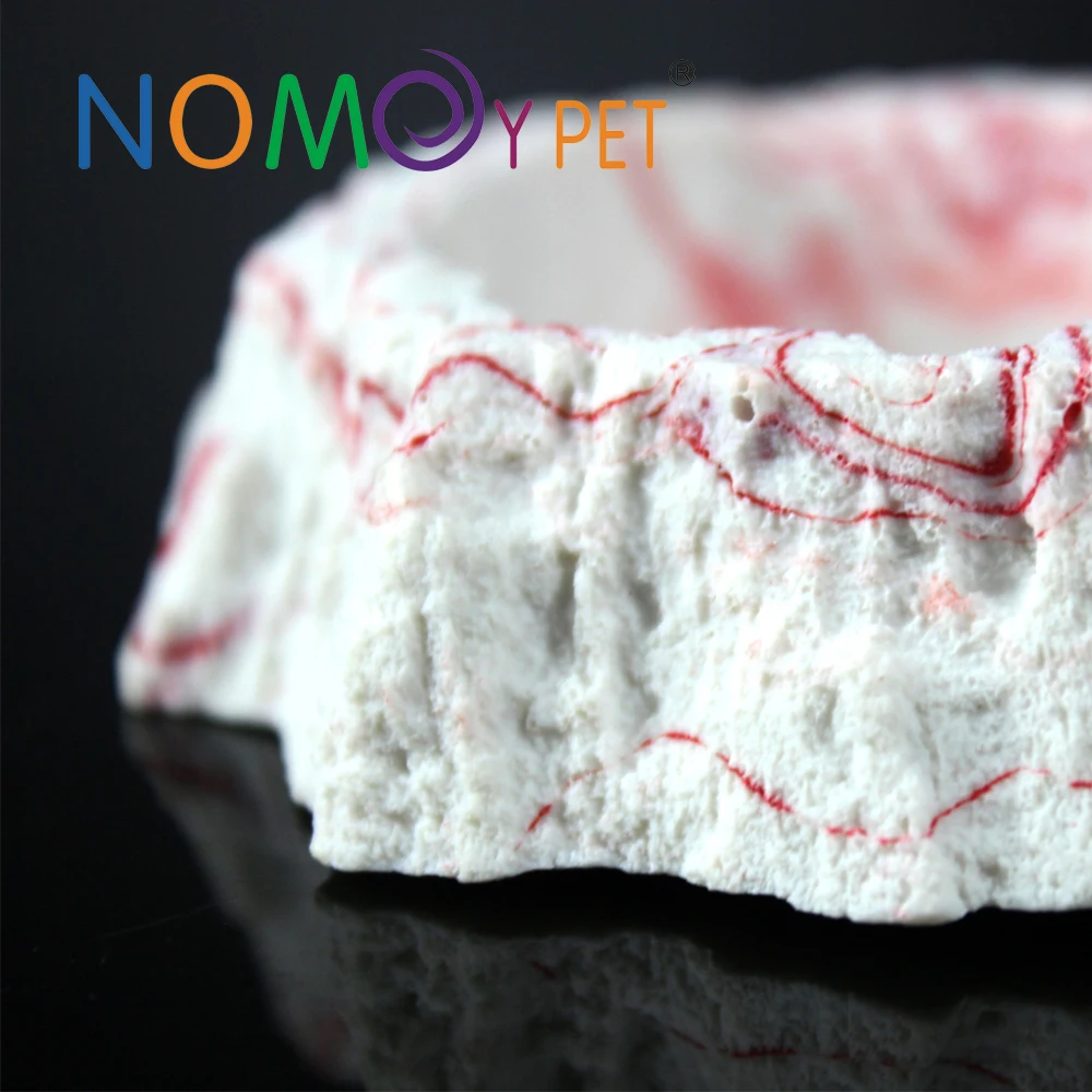 NOMOYPET New Design Resin Food Water Bowl Feeding Dish For Snake Lizard Chameleon Gecko