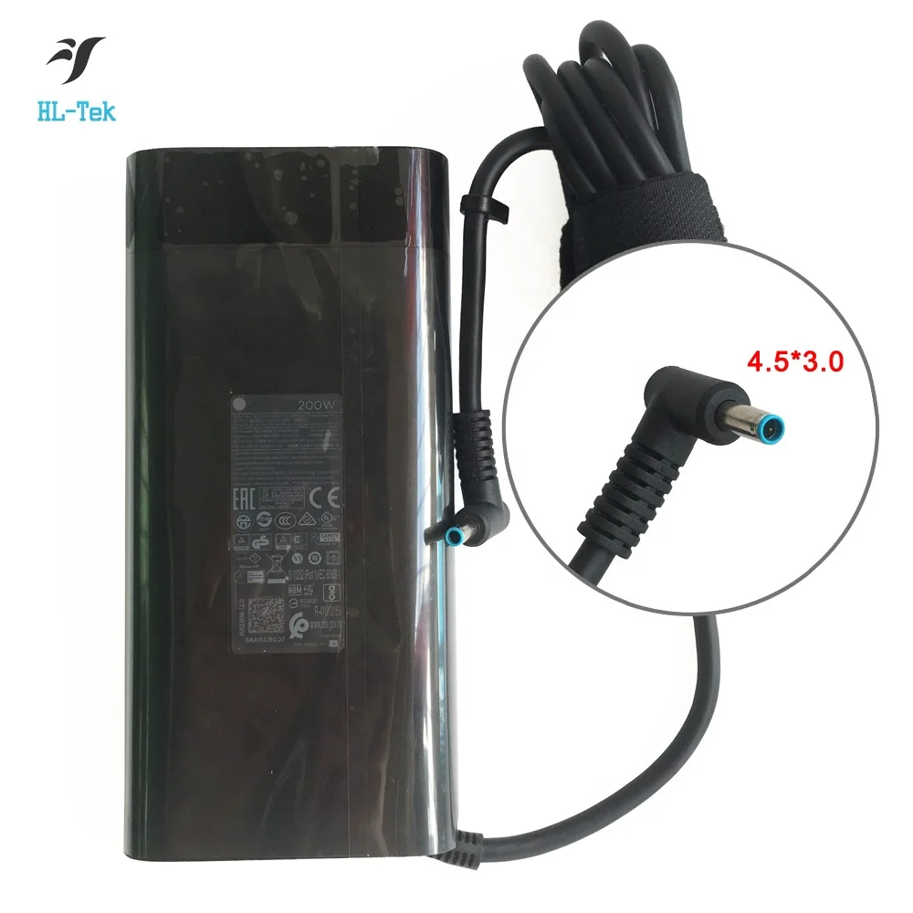 Genuine 200W AC Adapter Charger For HP OMEN 17-cb1060nr 19.5V 10.3A TPN-DA10 Power Supply Cord