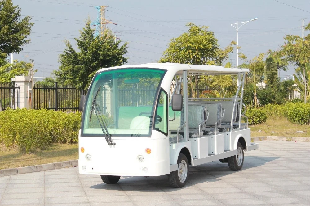 lowest price electric shuttle bus series made in China factory with reliable quality USA Curtis controller big capacity battery