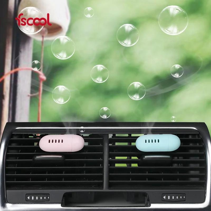 Fscool Mini Capsule Shape Car Scent Diffuser Vent Clip