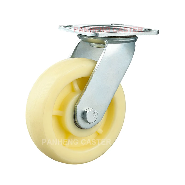 PH208 Professional Manufacturer Industrial PA Caster 5 inch Swivel Trolley Caster Wheels Factory Sale Nylon Castor