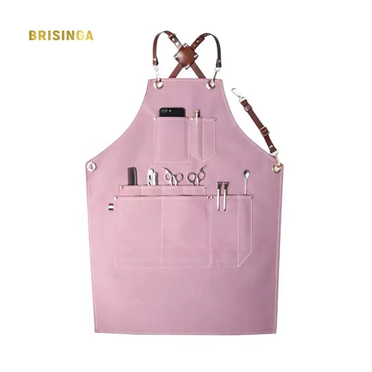 woman salons pinafore apron barber uniforms apron custom logo waterproof aprons for adults
