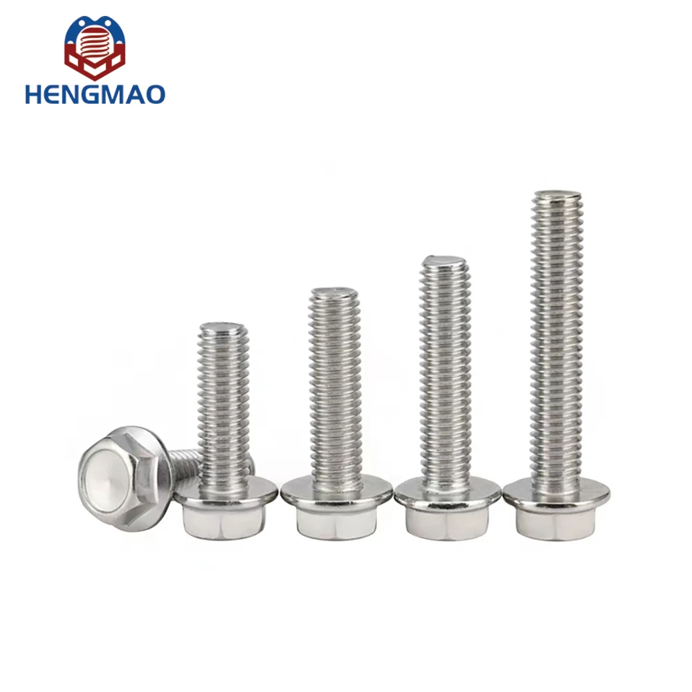 Factory Price M6 M8 M10 M12 DIN6921 SS304 SS316 Hex Flange Bolt