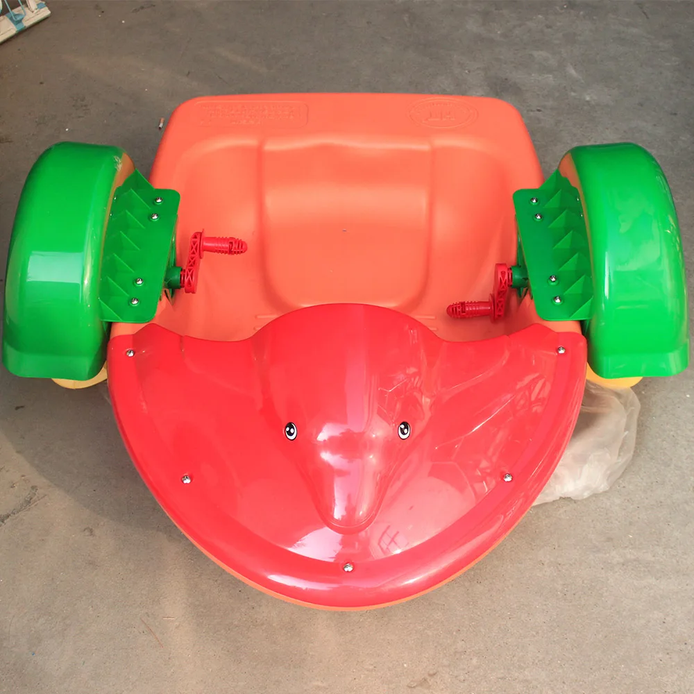 
One Person Hand Crank Boat Kids Plastic Floating Hand Cranking Paddle Boat For Sale 