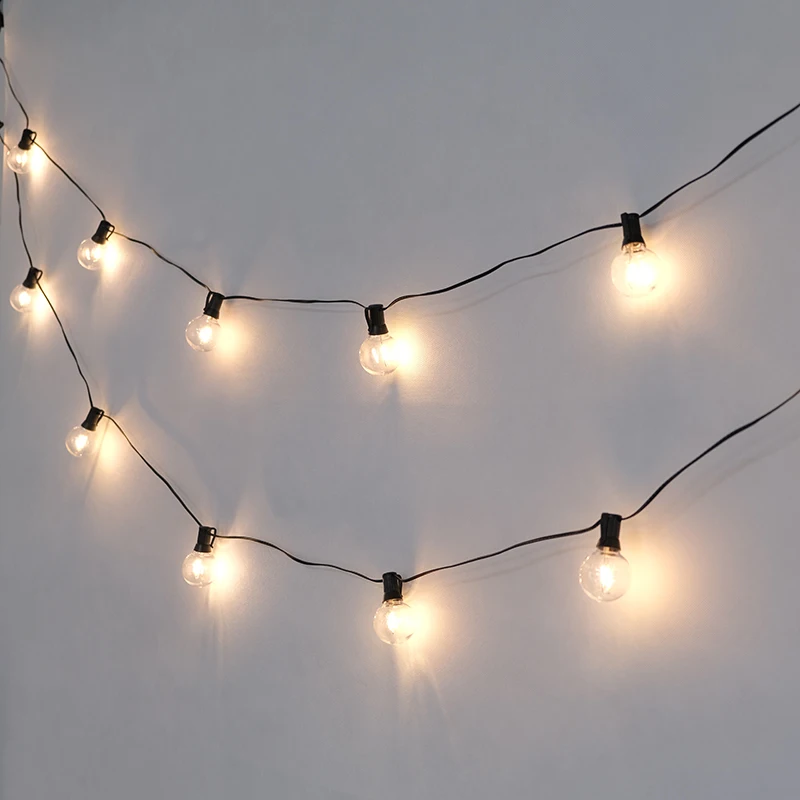 Holiday smart strip lights waterproof outdoor fairy lights wifi string bulb