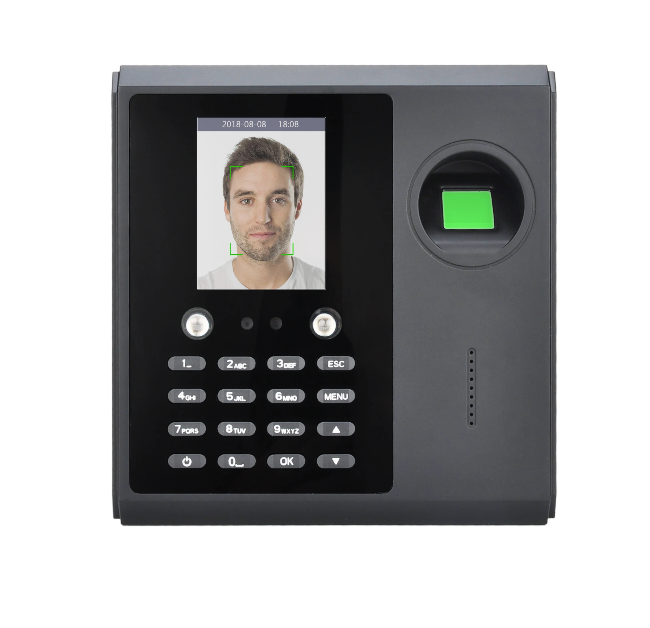 ISO ROTHS Cloud Software Biometric Time Recorder Facial Time Attendance Machine with Face and Fingerprint Recognition