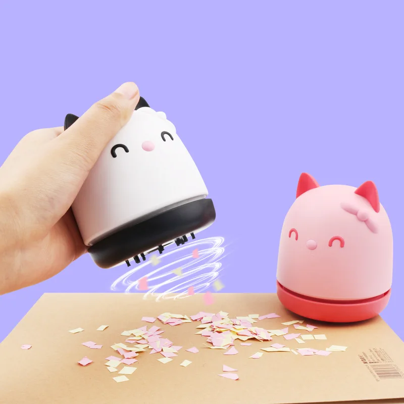 Высокоэффективный съемный портативный мини-пылесос в форме кошки для ногтей, пылесборник для очистки пыли