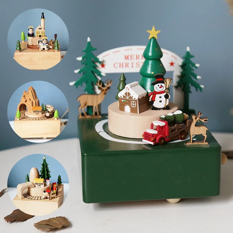 Factory Wholesale Wooden Music Box Personalized Gift High Quality Wooden Customized Toys for Kids