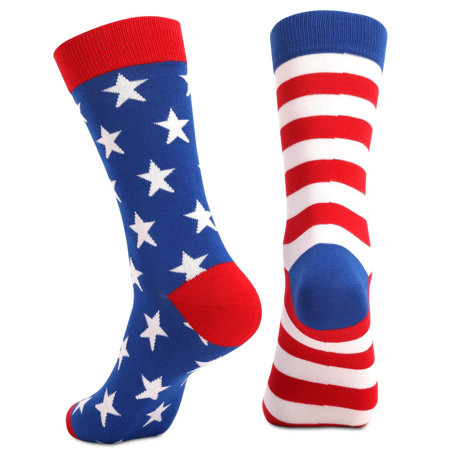 Factory wholesale strips and stars high quality cotton tube dress american flag socks