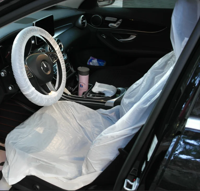 Disposable Car Seat Covers PP/PE material waterproof