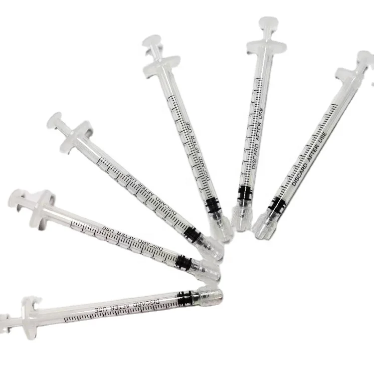 0.5ml 1ml 2ml Disposable Medical Injection Safety Syringe With Needle For Vaccine_1